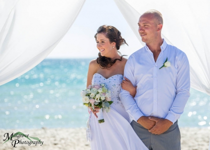 Bride and Groom at Carrum Beach, Melbourne