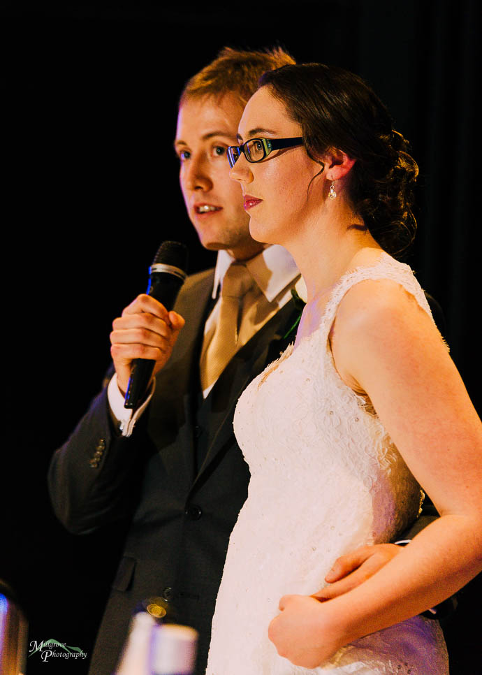 Wedding speeches at the Taylors Lakes Hotel