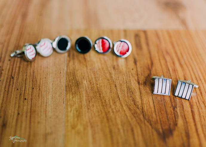 Groom and groomsmen's cufflinks