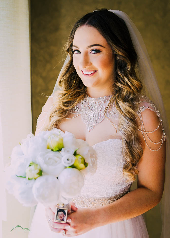 Portrait of beautiful bride Courtney