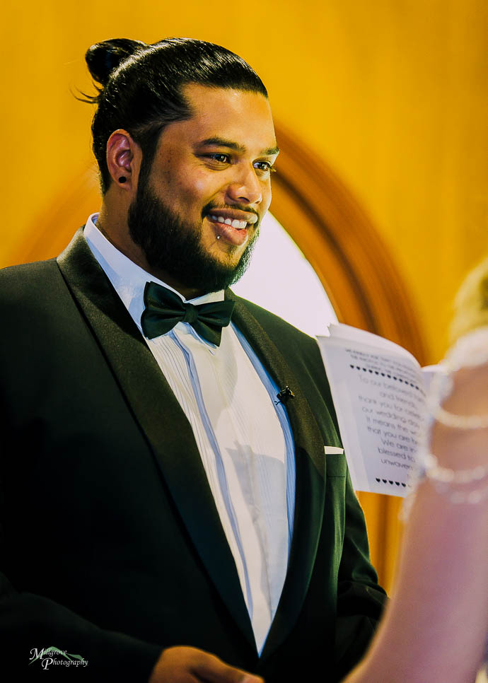 Wedding reception in the chapel at Ballara Receptions