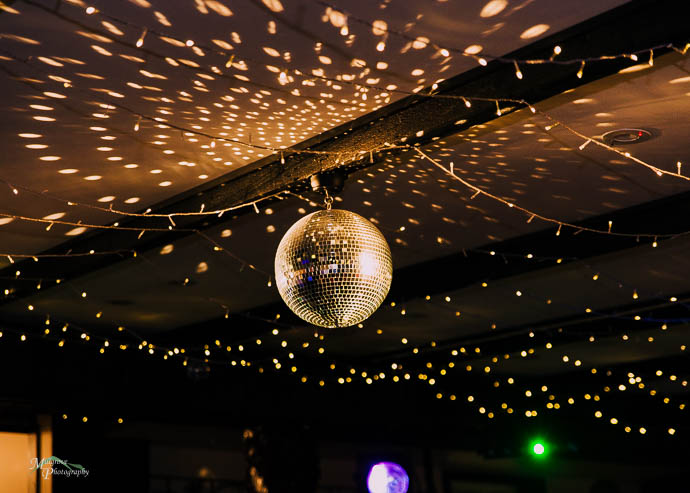 Mirror ball at Chateau Wyuna