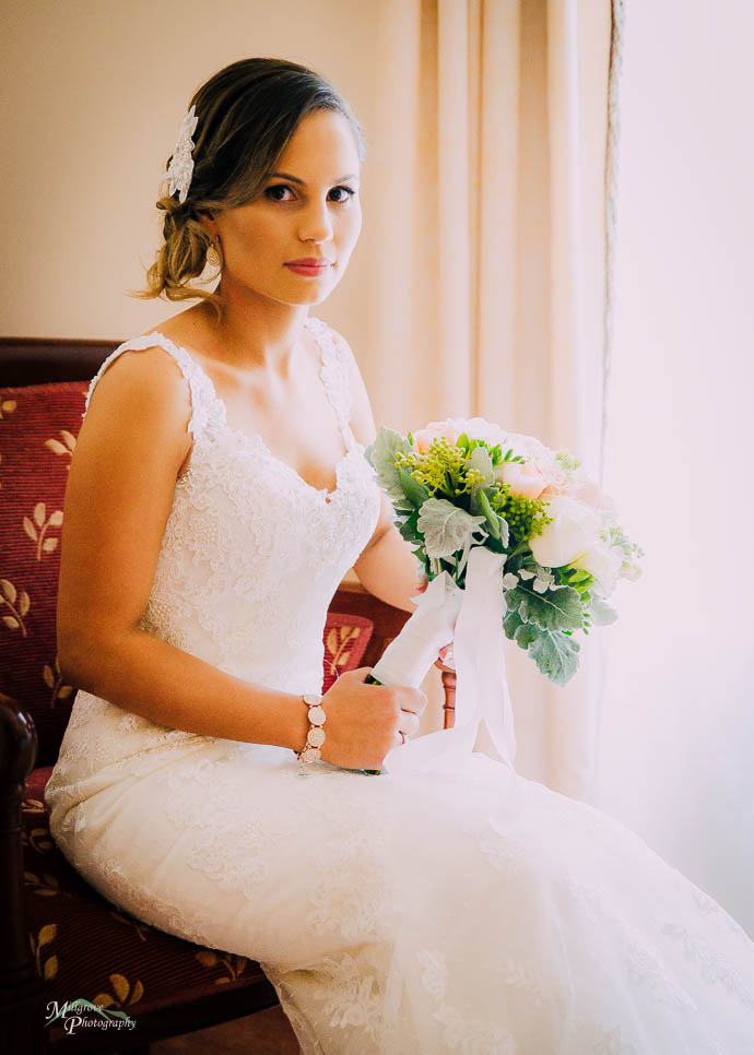 Soft-light portrait of bride