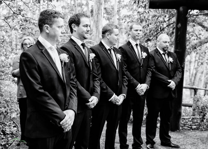 Wedding ceremony at Chateau Wyuna