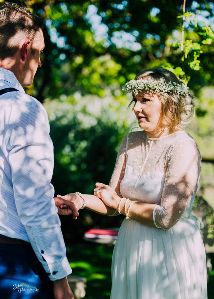 Wedding ceremony at Two Brookes Bistro, Lillydale Estate