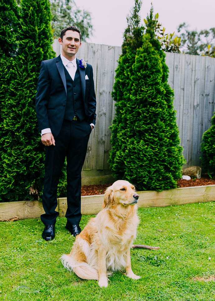 Groom with his dog