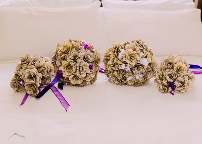 Paper flower bouquets