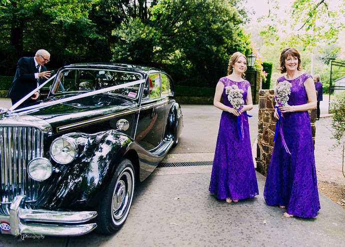 Bridal cars arriving at Marybrooke Manor, Sherbrooke