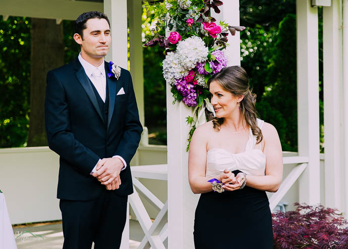 Groom seeing Bride for the first time