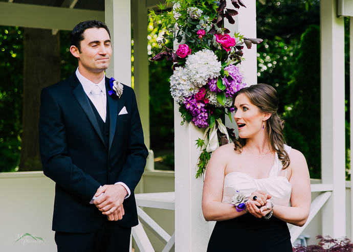 Groom seeing Bride for the first time