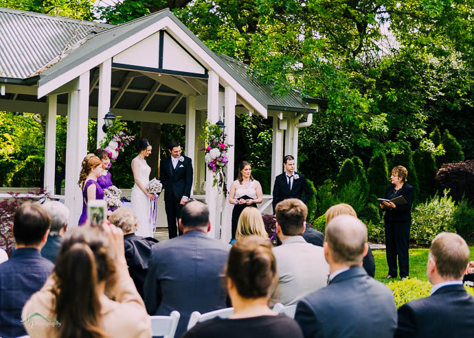 Wedding ceremony at Marybrooke Manor, Sherbrooke