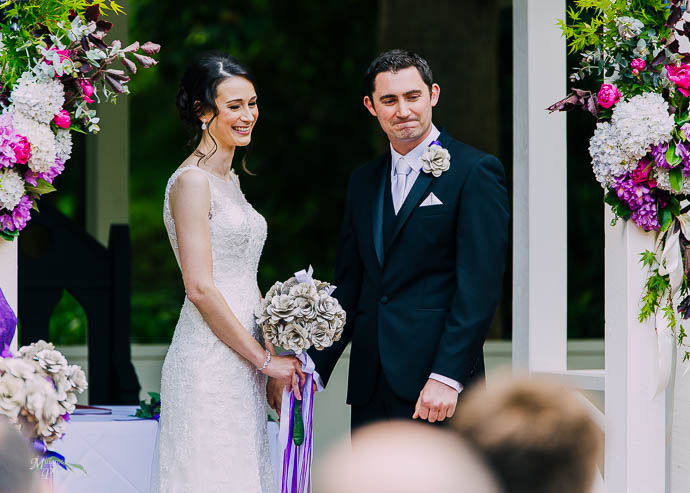 Wedding ceremony at Marybrooke Manor, Sherbrooke
