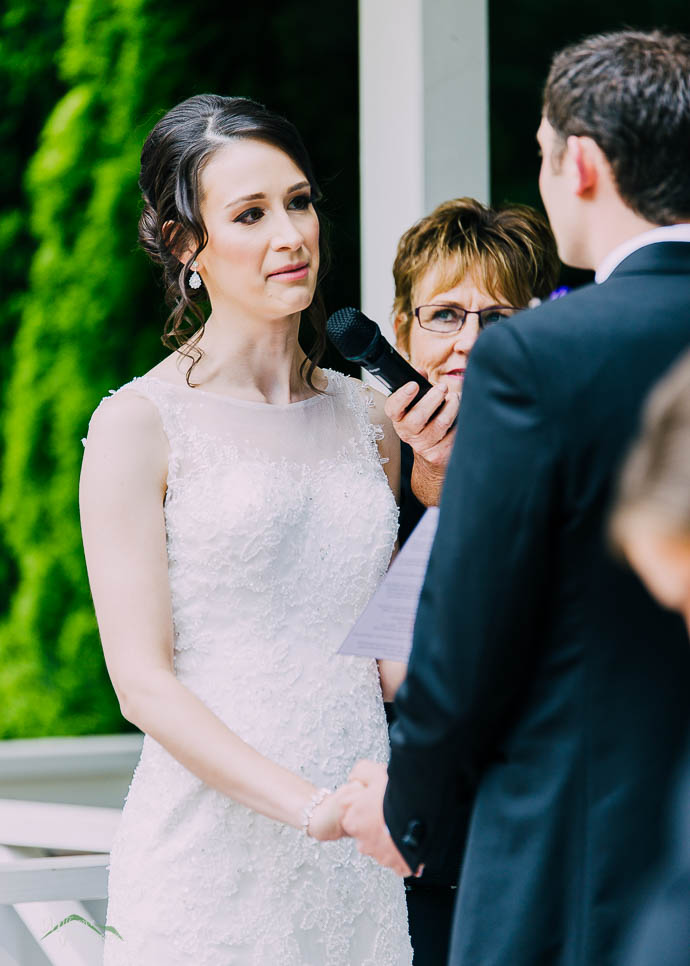 Bride saying vows