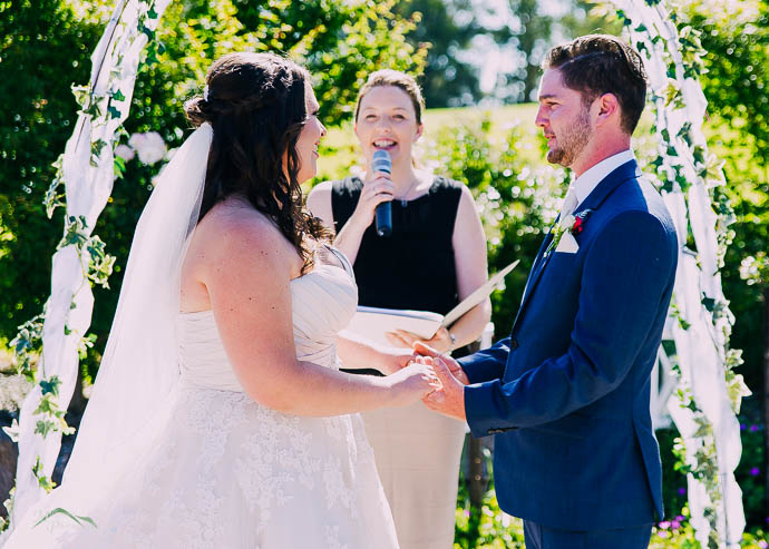Celebrant with Bride and Groom at Warburton Golf Club
