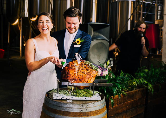 Mountain Goat Brewery wedding reception