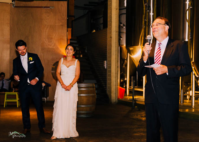 Mountain Goat Brewery wedding reception