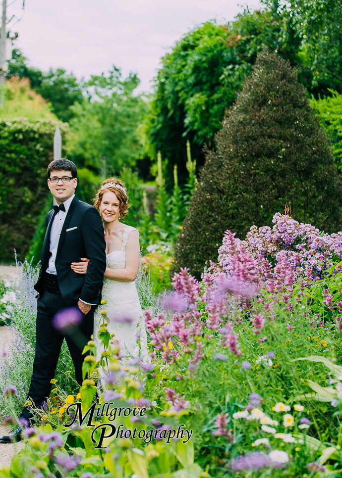 Guests celebrating at a wedding reception