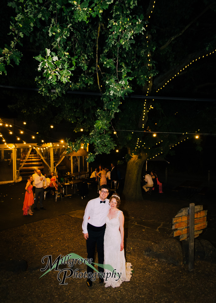 Guests celebrating at a wedding reception