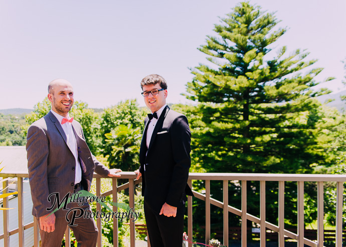 Portrait of groom smiling