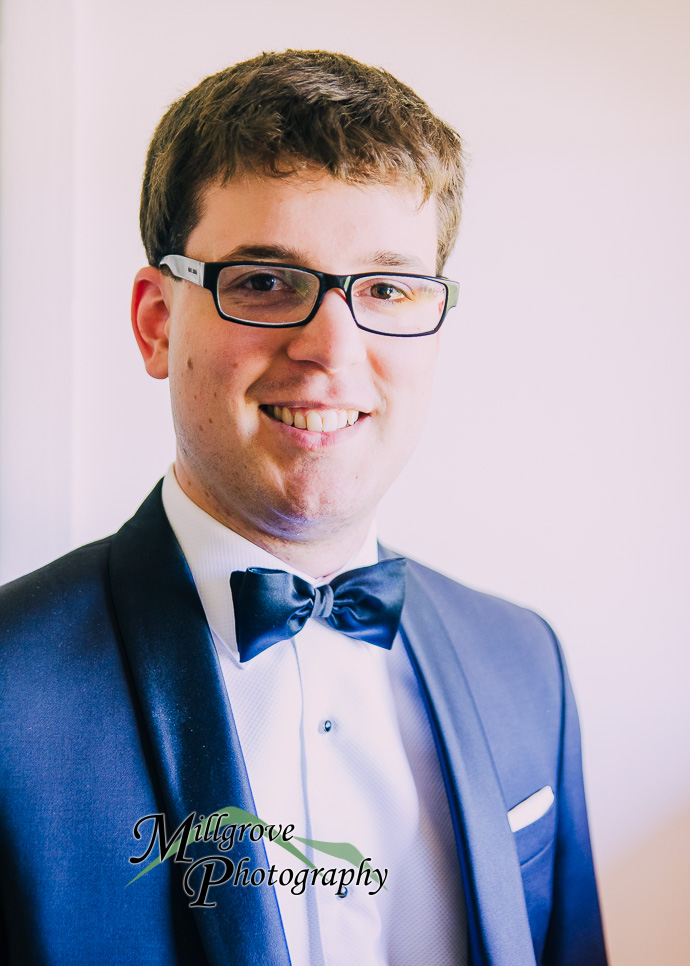 Portrait of groom smiling