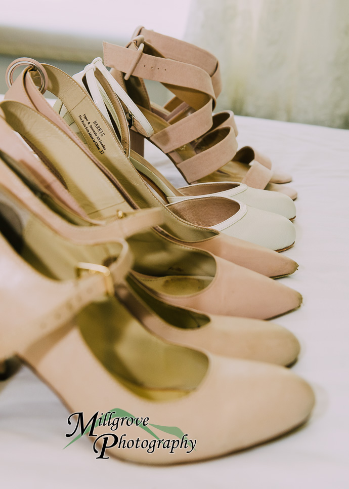 4 pairs of wedding shoes