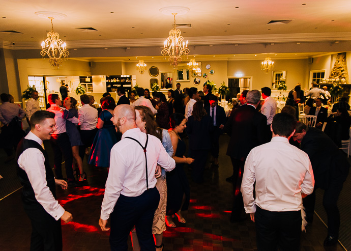 People dancing at a wedding