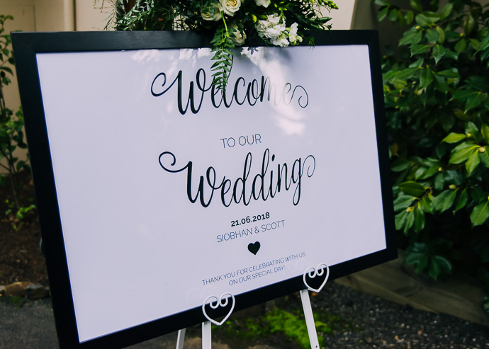 Wedding signage