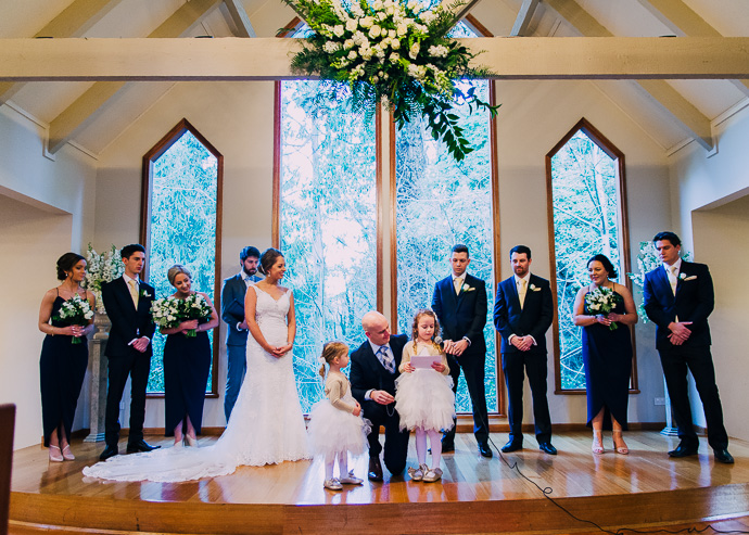 Wedding ceremony at Tatra Receptions