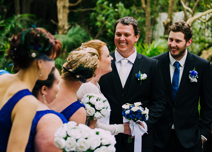 A group of people laughing