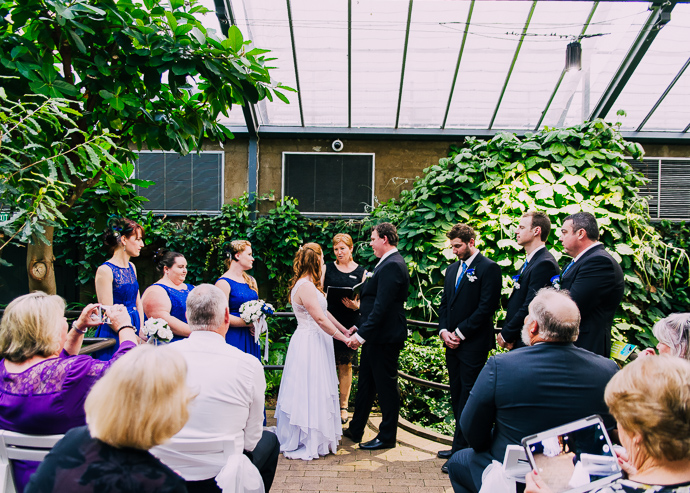 A Melbourne Zoo wedding in the butterfly house