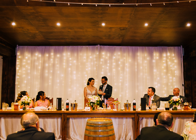 Guests dancing and enjoying a wedding reception