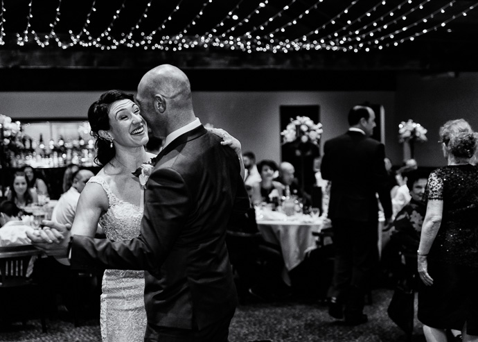 Guests dancing and enjoying a wedding reception