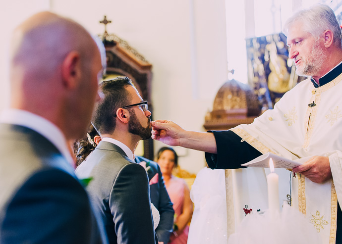 A Macedonian wedding ceremony