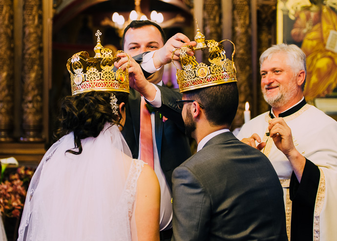 A Macedonian wedding ceremony