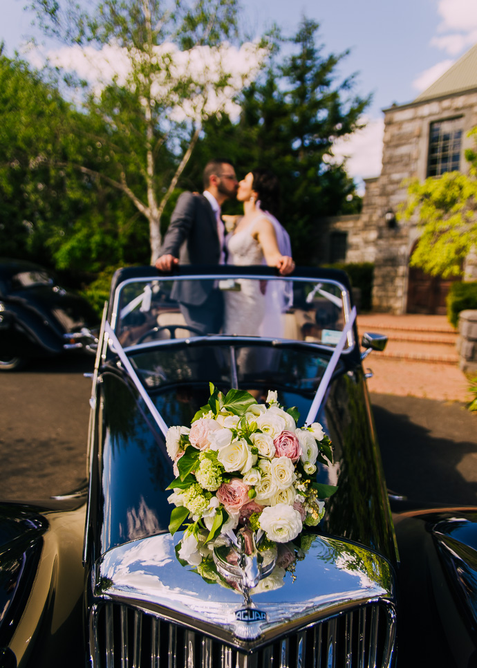 A car parked outside Witchmount Estate