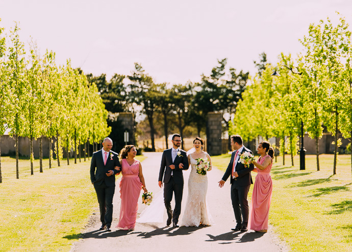A bride and groom at a winery wedding at Witchmount Estate