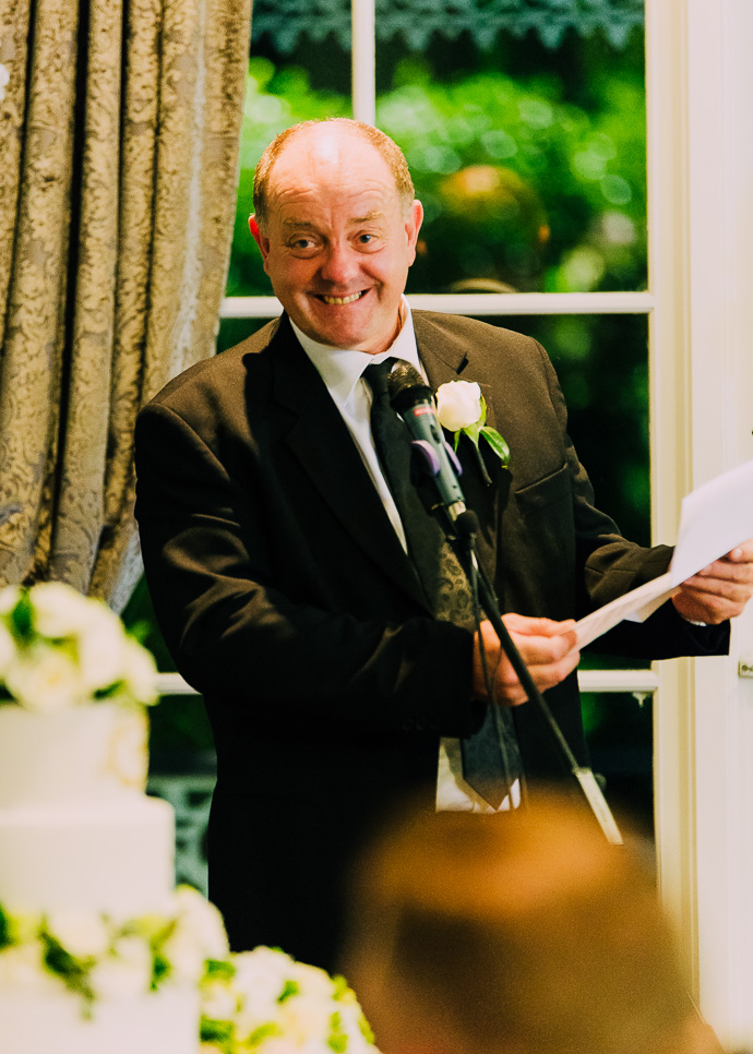Guests celebrating at a wedding reception