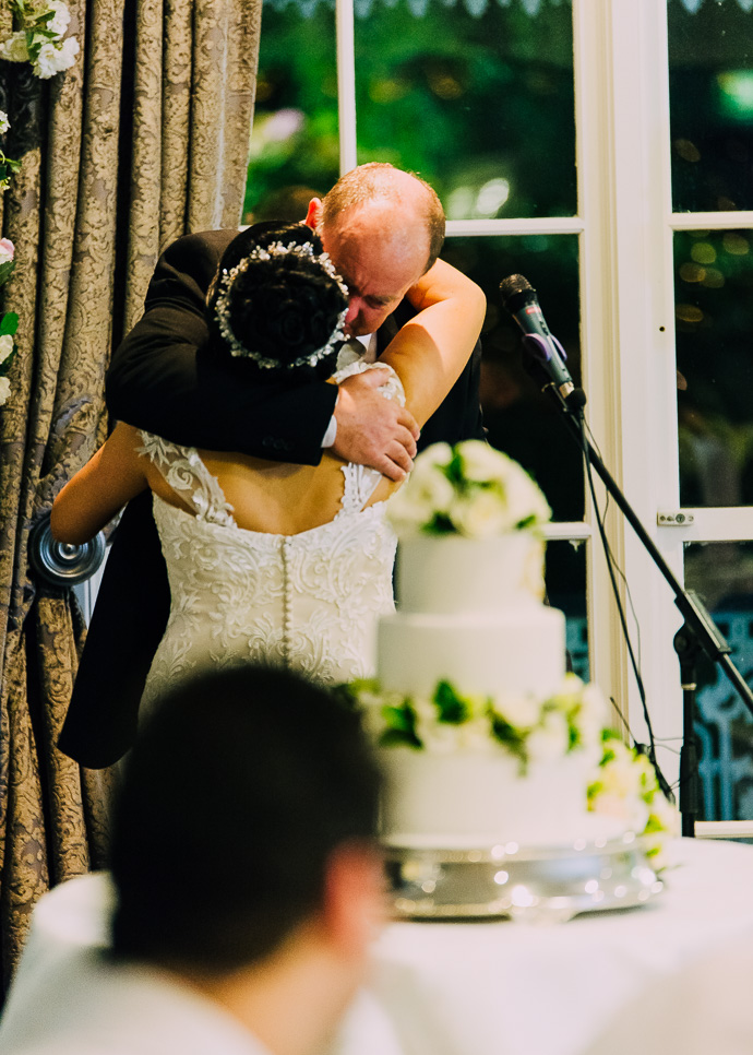Guests celebrating at a wedding reception