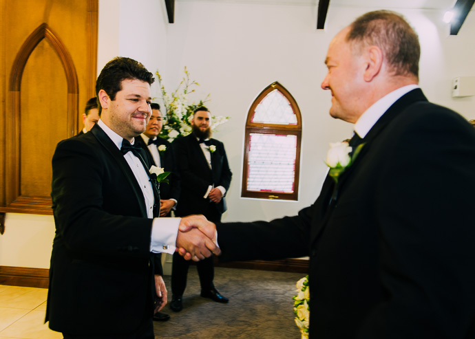 Two men shaking hands