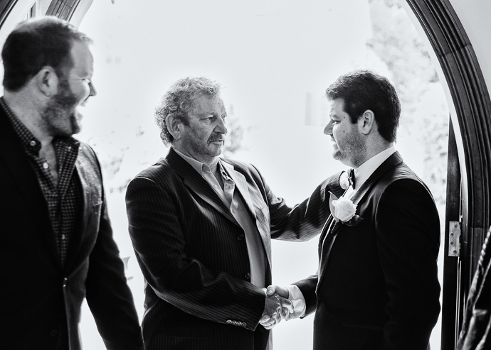 Two men shaking hands