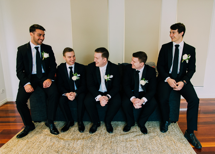 Groom and groomsmen