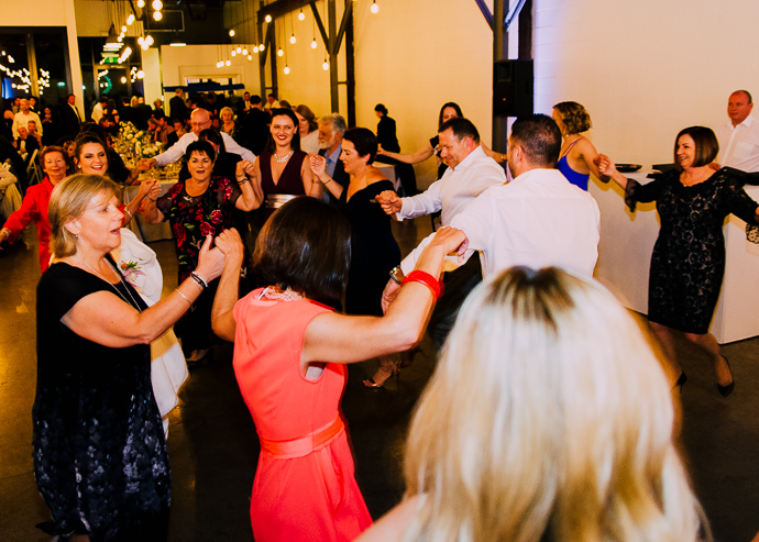 Guests dancing at a wedding at Two Ton Max