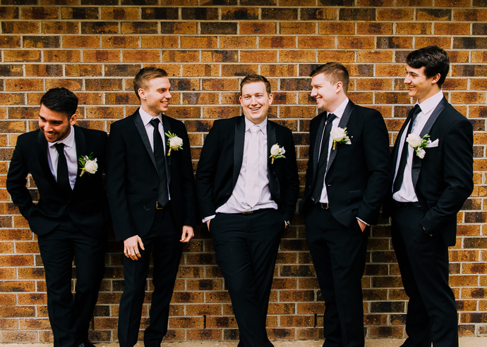 Groom and groomsmen