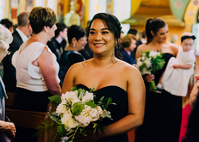 A Greek wedding ceremony inside St Eustathios in South Melbourne