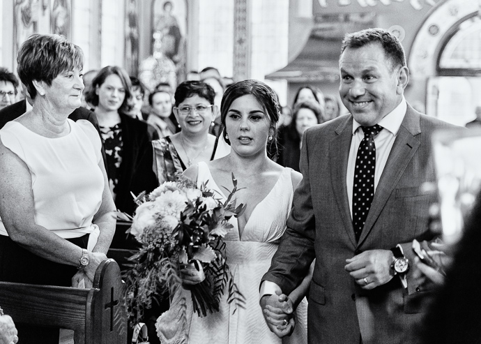 A Greek wedding ceremony inside St Eustathios in South Melbourne