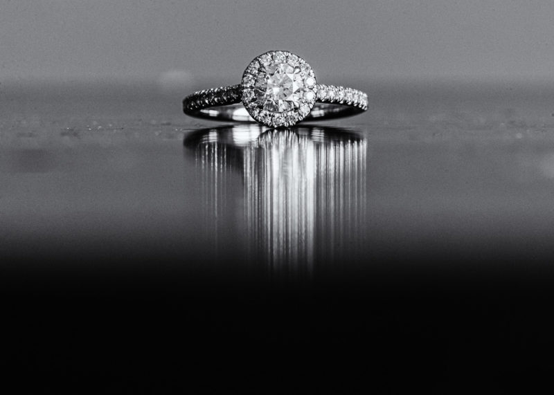 Engagement ring close-up